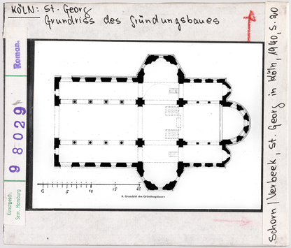 Vorschaubild Köln: St. Georg, Grundriss des Gründungsbaus 